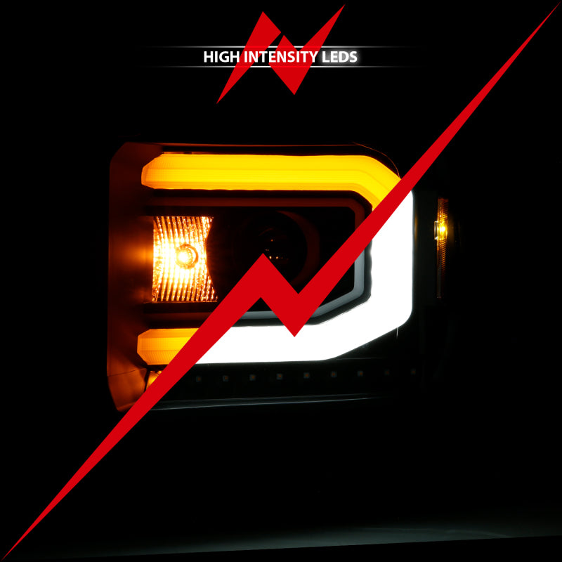 ANZO 2015-2019 GMC Sierra 2500 HD LED Projector Headlights