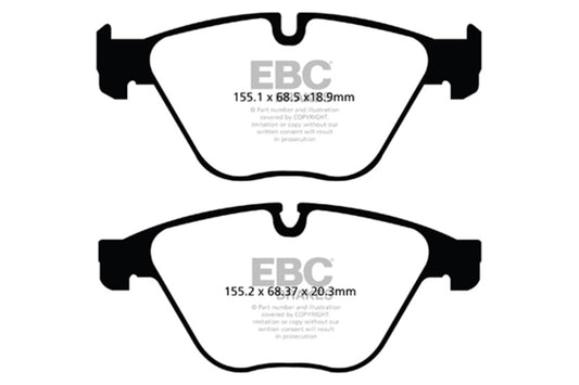 EBC 10+ BMW 535i 3.0 Turbo (F10) Yellowstuff Front Brake Pads DP42103R