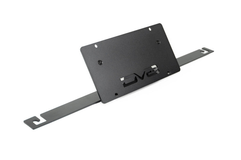 DV8 Offroad 2021 Ford Bronco Capable Bumper Slanted Front License Plate Mount - #LPBR-05