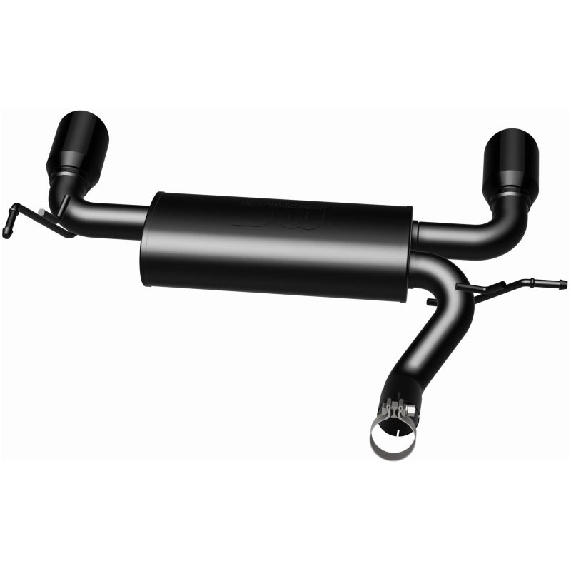 MagnaFlow 15160 07-17 Jeep Wrangler JK 3.8/3.6L Dual Split Rear Exit Black Axle-Back Exhaust - #15160