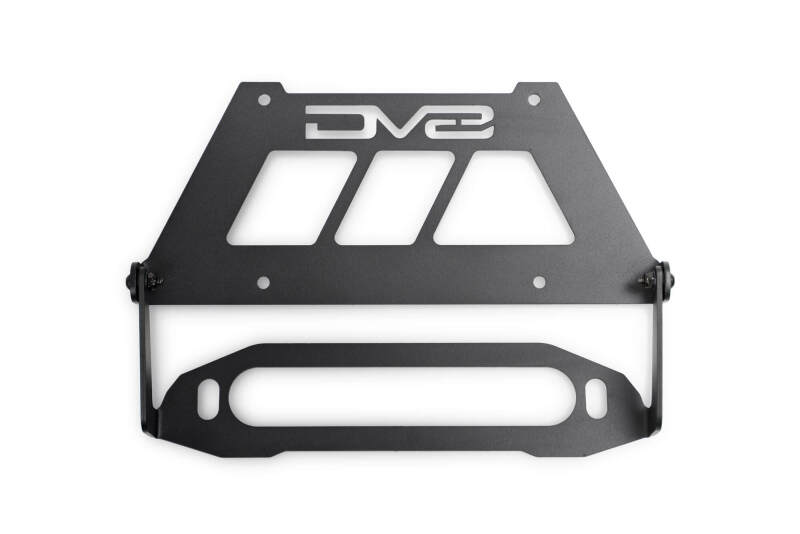 DV8 Offroad Fairlead Mounted Flip-Up License Plate Bracket - #LPBM-02