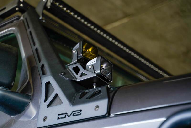 DV8 Offroad 2018+ Jeep Wrangler JLO A Pillar Dual Light Pod Mounts - #LBJL-11