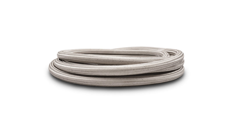 Vibrant SS Braided Flex Hose w/PTFE Liner -6 AN (10 foot roll)
