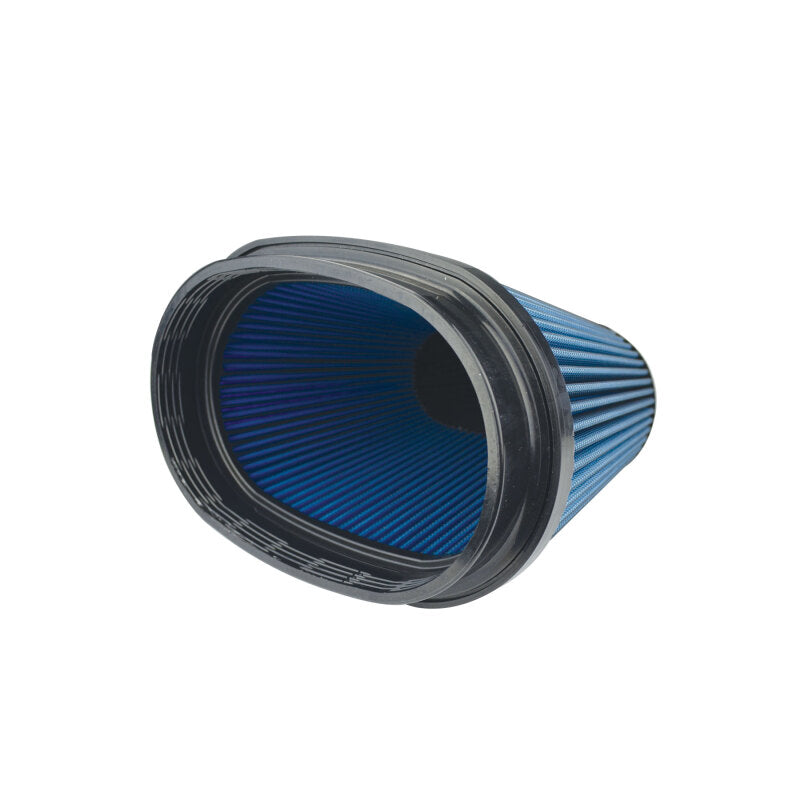 Injen AMSOIL Ea Nanofiber Dry Air Filter - 8 1/2 Oval Filter 9 1/2 Base / 6 1/4 Tall / 8 Top - #X-1023-BB