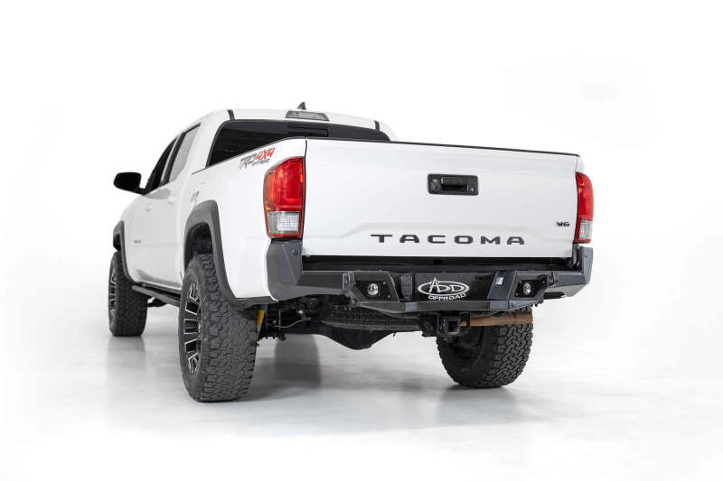 Addictive Desert Designs for 16-19 Toyota Tacoma Stealth Fighter Rear Bumper w/ Backup Sensor Cutouts