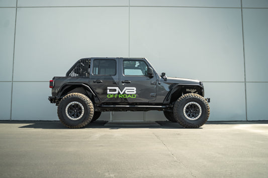 DV8 Offroad 18-23 Jeep Wrangler JL 4 Door Body/Pinch Weld Mounted Step - #SRJL-08