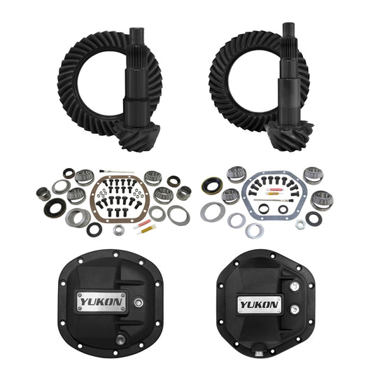 Yukon Gear & Axle YGK014STG2 For 2007-2017 Jeep JK (Non Rubicon) Re-Gear Kit with Covers - Dana 30/44 5.13 24 Spline - Front & Rear