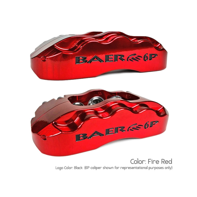 Baer Brakes 62-69 Ford Fairlane 11in SS4 Alum Hub Front SDZ Brake Kit - Fire Red