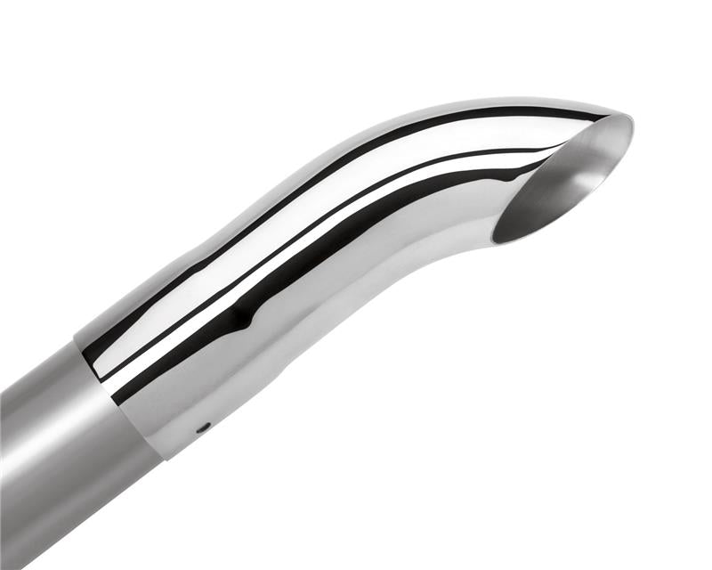 Borla 20110 Universal Polished Tip Single Round Turndown/Turnout (inlet 2 1/2in. Outlet 2 1/2in) *NO Retur - #20110