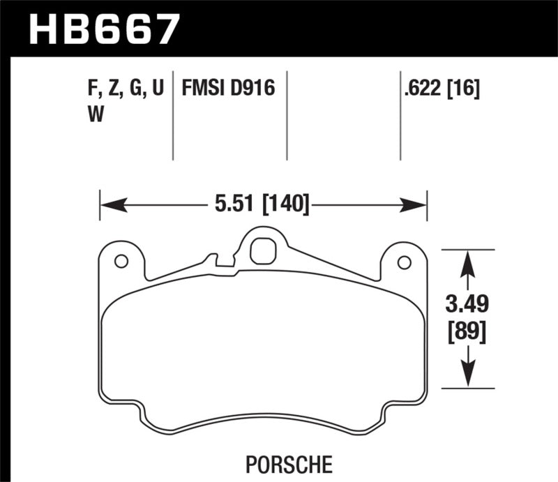 Hawk Performance HB667B.622 HPS 5.0 Street Brake Pads