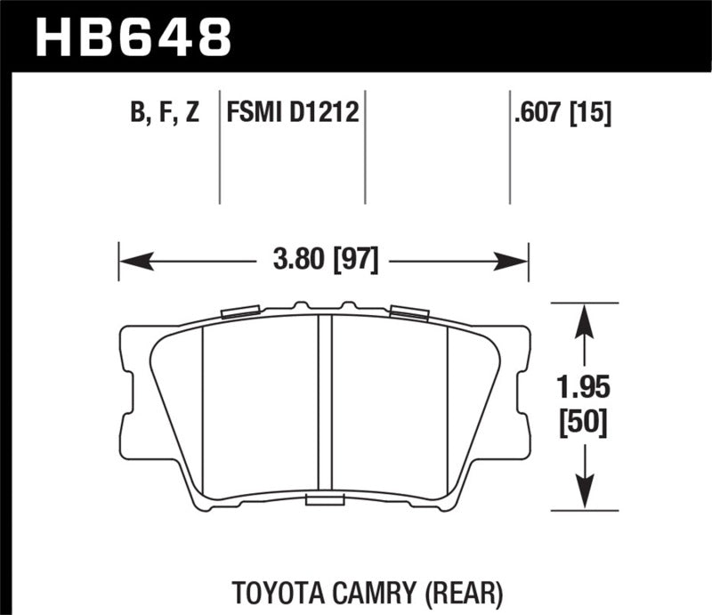 Hawk Performance HB648B.607 HPS 5.0 Street Brake Pads