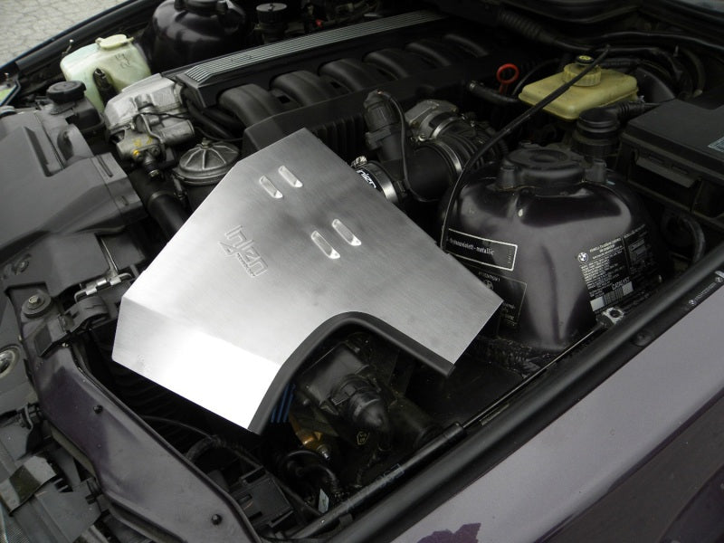 Injen 92-99 BMW E36 323i/325i/328i/M3 3.0L Polished Air Intake w/ Heat-Shield and Louvered Top Cover - #SP1105P