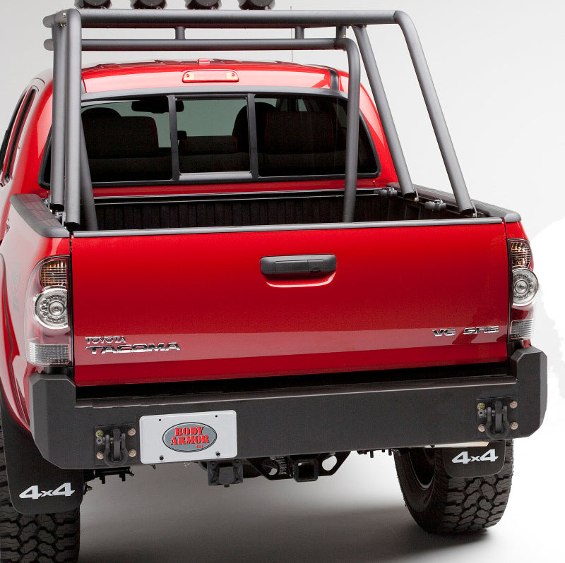 Body Armor 4x4 (TC-2961) - Black - Steel Rear Bumper for 2005-2013 Toyota Tacoma