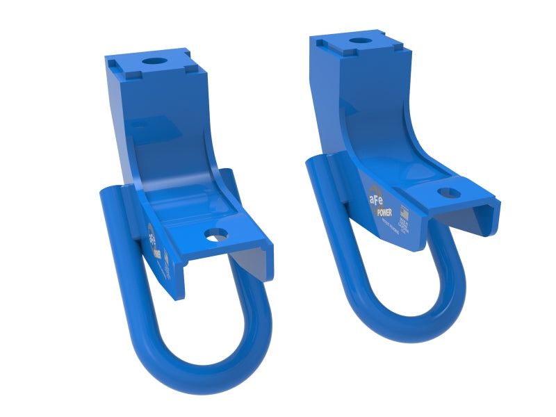 aFe Toyota Tundra 2022 V6-3.5L (tt) Front Tow Hook Blue - #450-72T001-L
