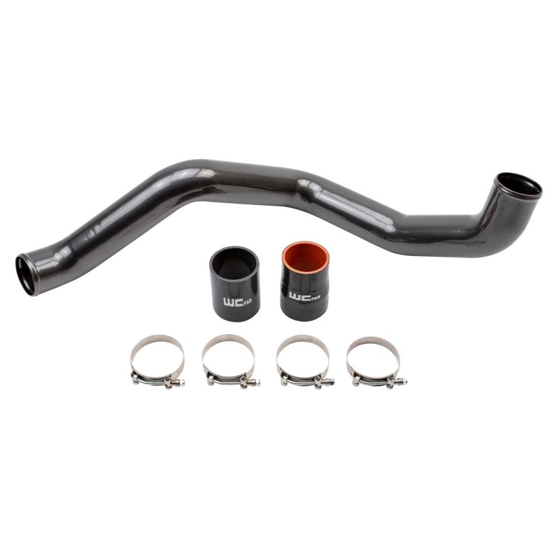 Wehrli Custom Fabrication WCF100365-GB Driver Side 3in Intercooler Pipe Gloss Black for 2020-2026 Chevrolet Silverado / GMC Sierra 2500 HD / 3500 HD L5P Duramax