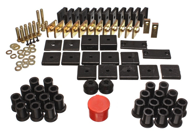Energy Suspension for FJ40 Land Cruiser Black Hyper-Flex Bushing Set 8.18105G