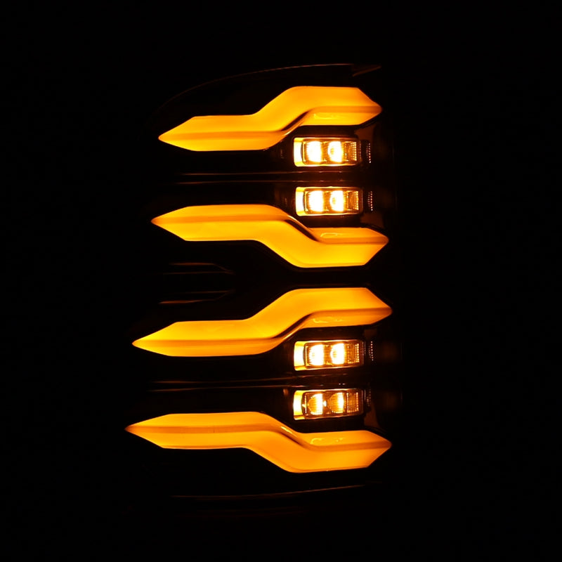 AlphaRex 640003 09-18 Dodge Ram Luxx-Series LED Tail Lights Alpha-Black w/ Activation Light & Sequential Signal