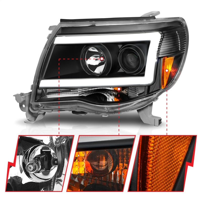 ANZO 2005-2017 Toyota Tacoma LED Projector Headlights