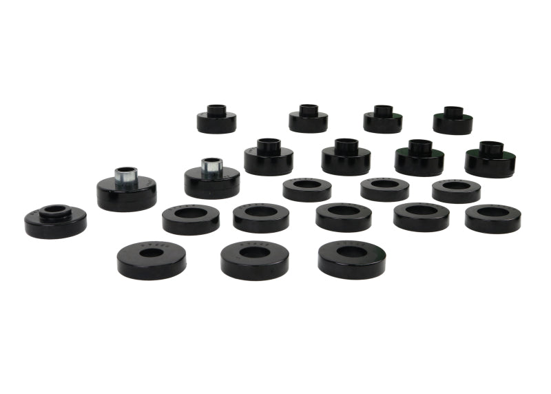 Whiteline W93540 Body Mount Bushing Set for 1976-1979 Jeep CJ5, 1976-1979 Jeep CJ7
