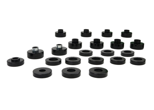 Whiteline W93540 Body Mount Bushing Set for 1976-1979 Jeep CJ5, 1976-1979 Jeep CJ7