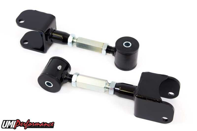 UMI Performance 3025-B Adjustable Upper Control Arms Polyurethane Bushings Black