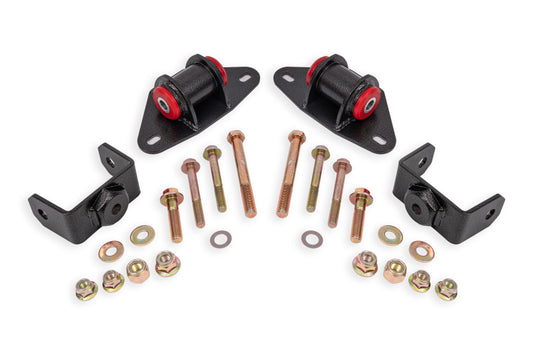 BMR Suspension 14-19 Chevrolet Corvette Motor Mount Kit - Black Hammertone