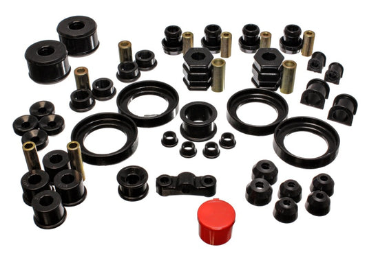 Energy Suspension for 1999-2000 Civic Si Black Hyper-Flex Bushing Set 16.18109G