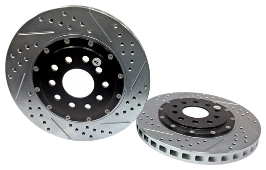 Baer Brakes 04-09 Cadillac XLR Eradispeed+ Front SDZ 2-Piece Performance Brake Rotors — & 2005-13 Chevy Corvette Base w/JL9 Brake package