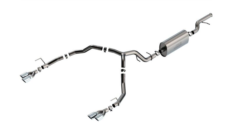 Borla 140856 21-22 Chevrolet Tahoe 5.3L V8 2/4WD 4DR 3.00in/2.75in Touring Cat-Back Exhaust w/ Chrome Tips - #140856