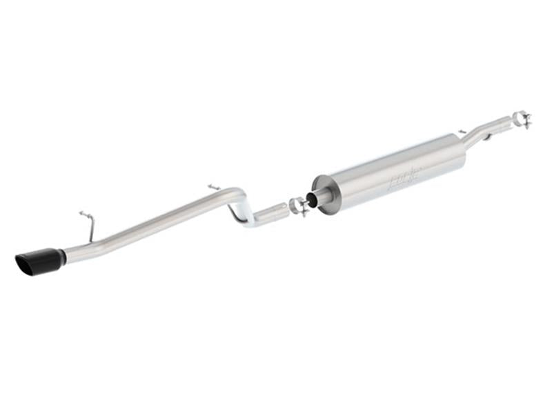 Borla 140479BC 12-16 Jeep Wrangler V6 4WD Dirt Sport Cat-Back 2.5in Single Square Rolled Angle Cut Rear - #140479BC