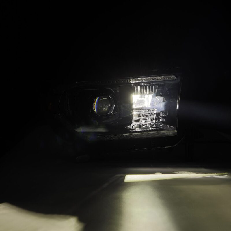 AlphaRex 880823 07-13 Toyota Tundra / 08-17 Sequoia LUXX-Series LED Projector Headlights Black w/Activation Light Sequential Signal + DRL