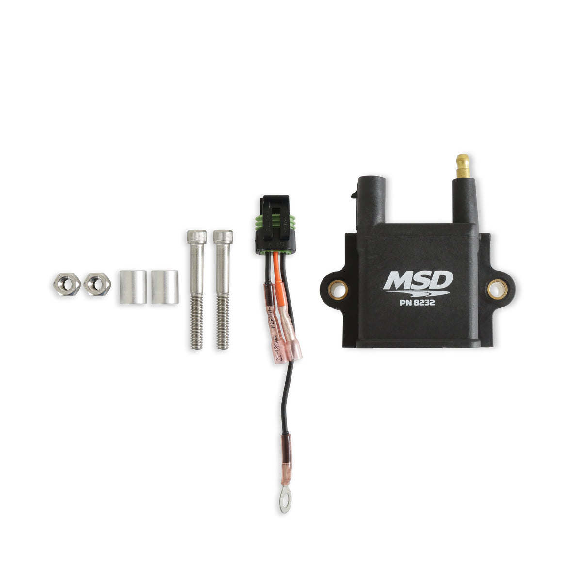 MSD 8232 Coil (Single Tower) - CPC Ignition Control - Black - Individual