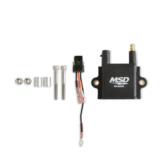 MSD 8232 Coil (Single Tower) - CPC Ignition Control - Black - Individual