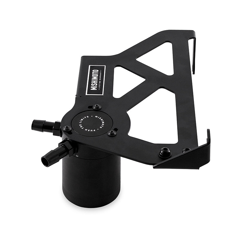 Mishimoto 12-18 Jeep Wrangler JK Baffled Oil Catch Can Kit - Black - #MMBCC-WR6-12PBE2