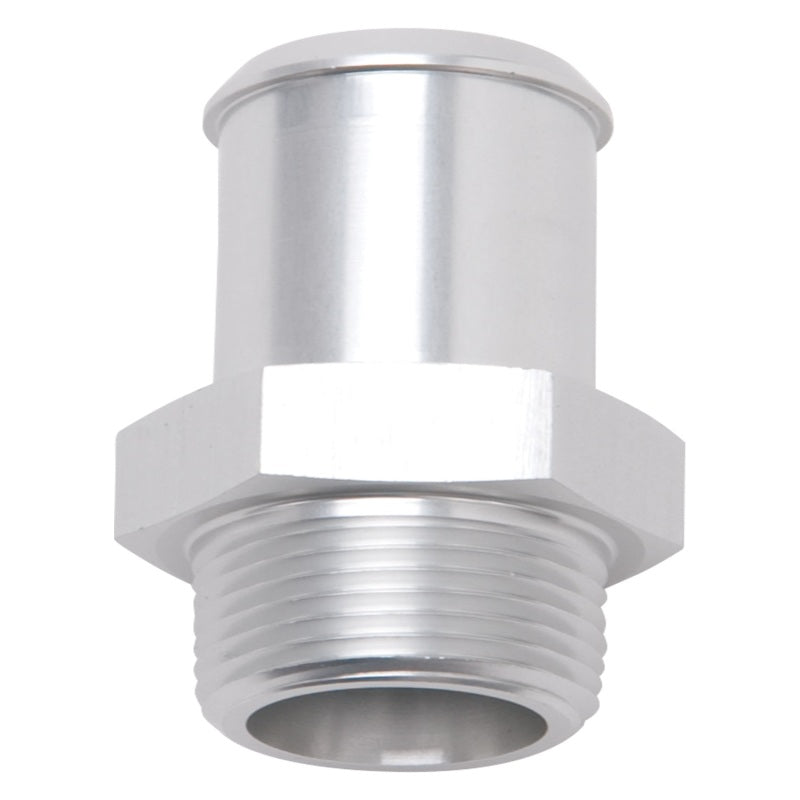 Edelbrock 8188 Hose End Straight 3/8 in NPT to 5/8 in Barb Clear Anodized
