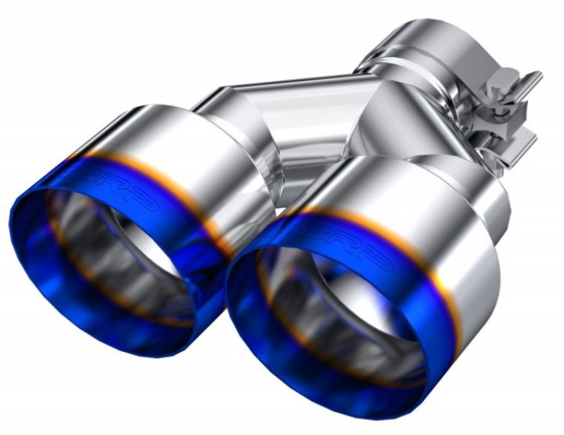 MBRP Burnt End Tip 2.5 ID Dual 4 OD Out 9.55 length Single-Wall Pass