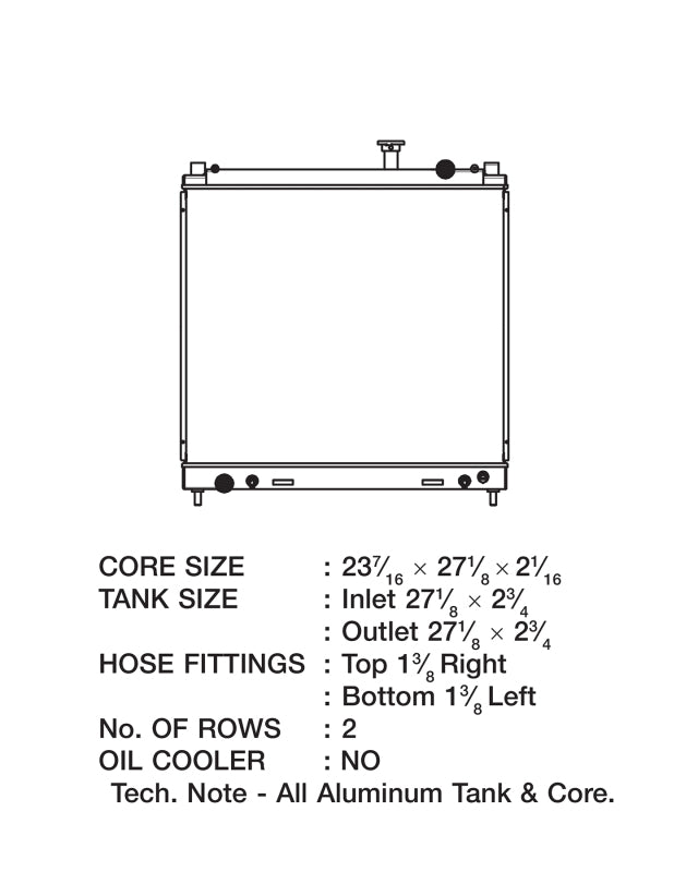 CSF 3328 Radiator for 04-15 Nissan Titan Armada
