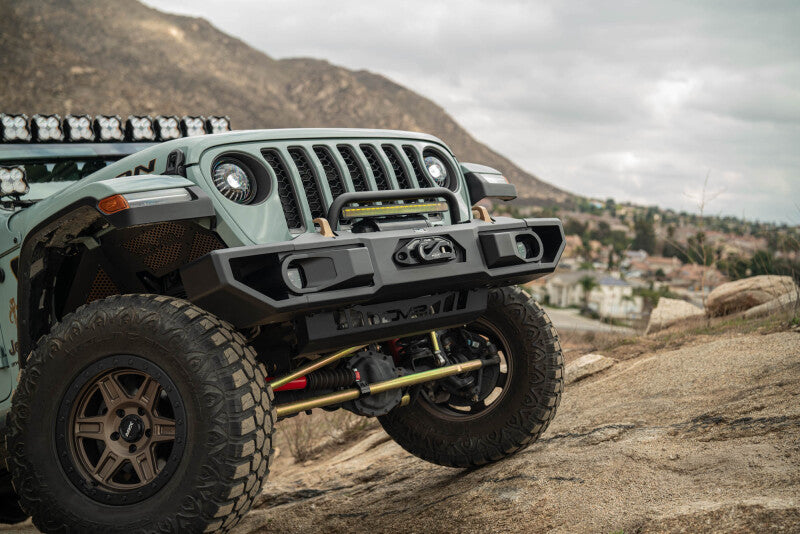 Dv8 18+ Jeep Wrangler JL / 20+ Jeep Gladiator JT OE Plus Front Bumper - #FBJL-13