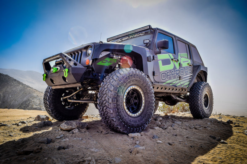 DV8 Offroad 07-18 Jeep Wrangler JK Front Aluminum Inner Fender - Black - #INFEND-01FB