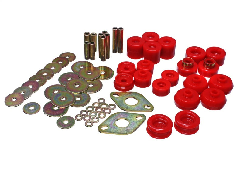 Energy Suspension for 96-99 Toyota 4Runner 2WD Red Mount Bushing Set 8.4111R