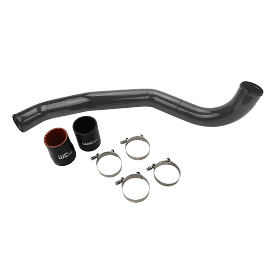 Wehrli Custom Fabrication WCF100708-GRY Driver Side 3in Intercooler Pipe WCFab Grey for 2017-2019 Chevrolet Silverado / GMC Sierra 2500 HD / 3500 HD L5P Duramax
