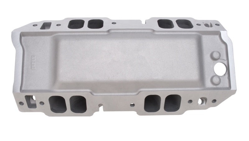 Edelbrock 2896 Manifold BBC Short Deck Super Victor 565 Conventional Rectangular Port Heads