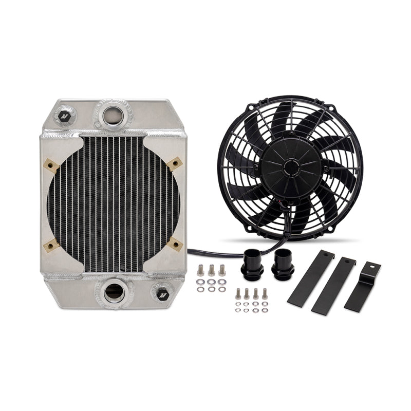 Mishimoto Universal Drag Race Performance Aluminum Radiator - Natural - #MMRAD-UNI-DRGN