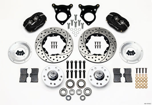 Wilwood Forged Dynalite Front Kit 11.00in Drilled 87-93 Mustang 5 Lug - #140-11018-D