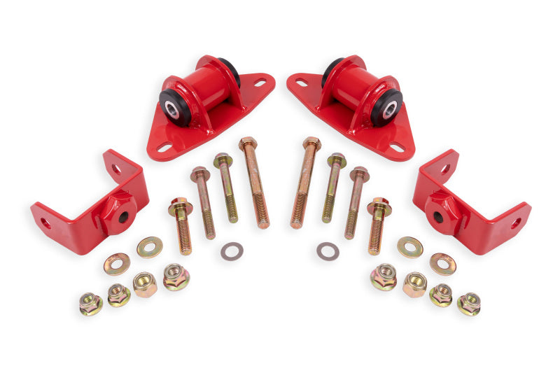 BMR 2014-2019 Chevrolet Corvette Motor Mount Kit - Red