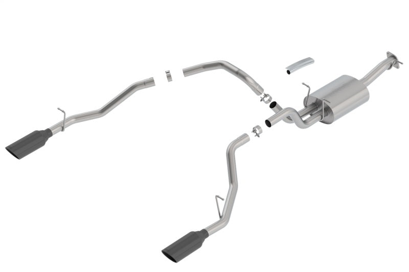 Borla 140753BC 2019-2026 Ram 1500 Cat-Back Exhaust System ATAK - Black Chrome Tips