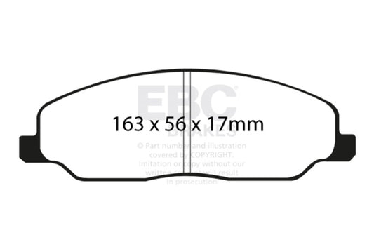 EBC 05-10 Ford Mustang 4.0 Yellowstuff Front Brake Pads DP41740R