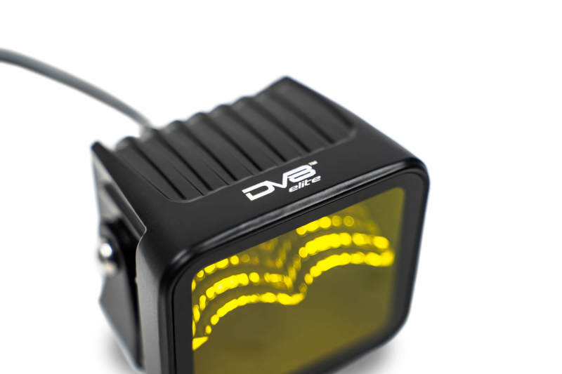 DV8 Offroad 3in Elite Series LED Amber Pod Light - #BE3EW40W-A
