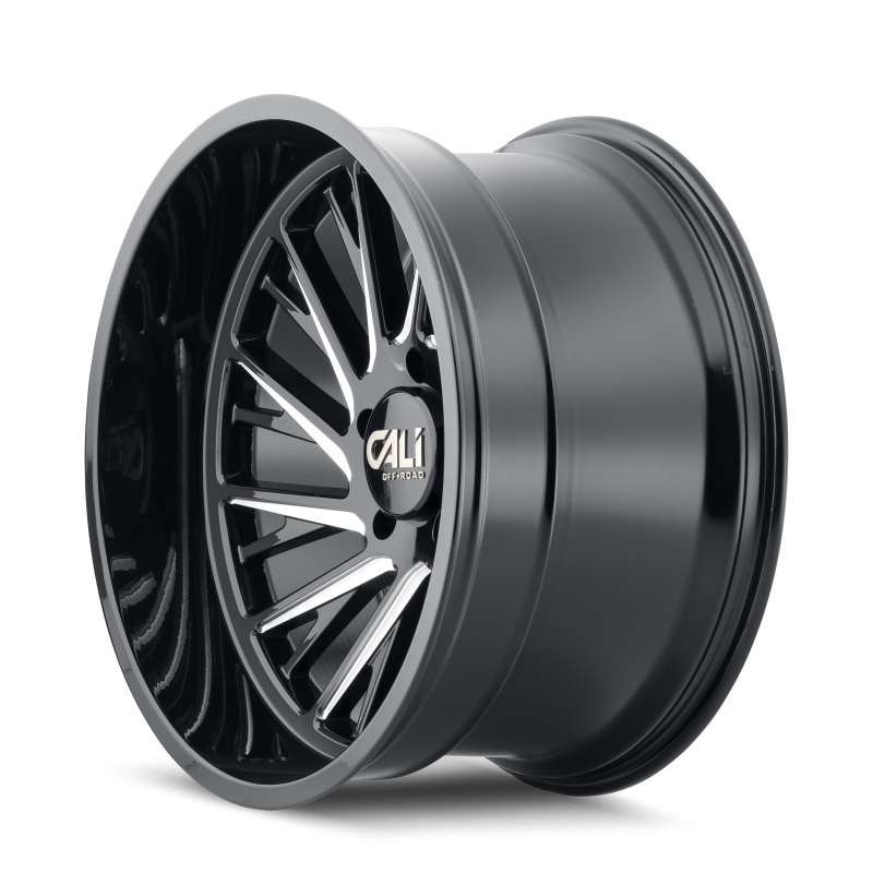 Cali Off-Road Purge 9114 24x14 8x170 -76mm Gloss Black Milled Wheel 9114-24470BM