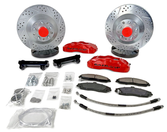 Baer Brakes Wilwood Mustang II Pro Spindles 13in Pro Front SDZ Brake Kit - Comp Yellow — 5x4.75 Bolt Pattern
